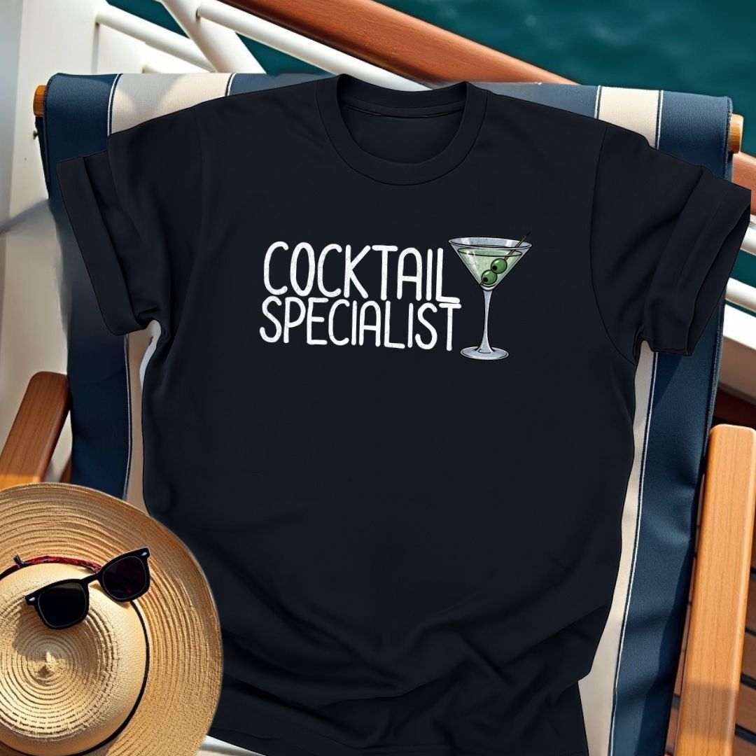Cocktail Specialist Cruiser Martini T-Shirt