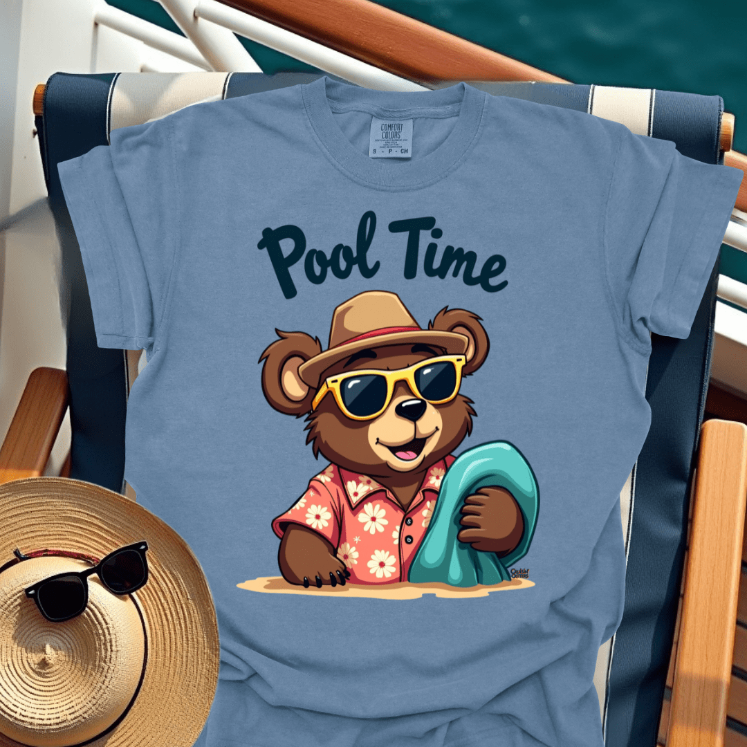 Cruisin' Critters Bear Pool Time T-Shirt