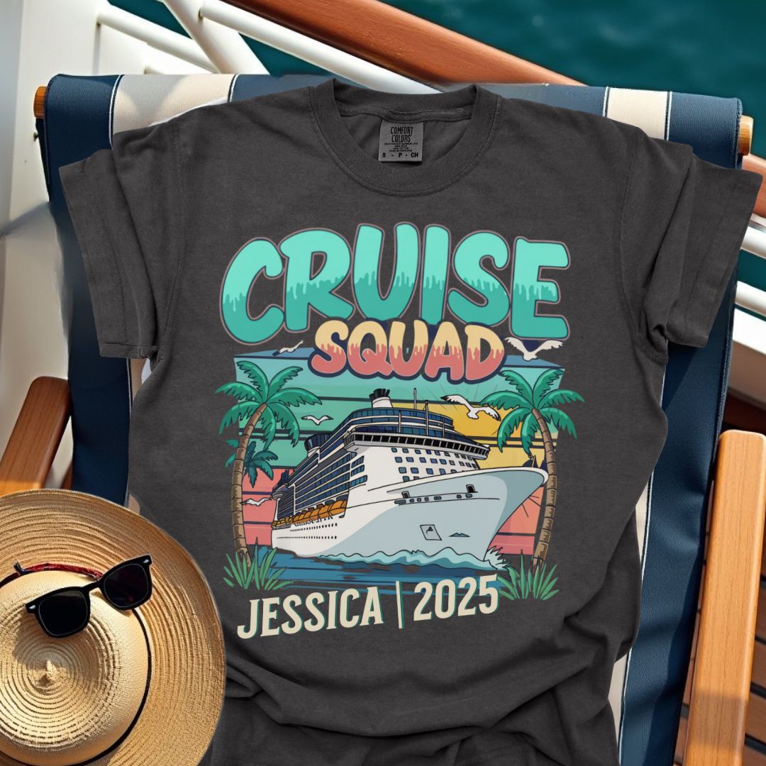 Personalized Cruise Squad Name and Year T-Shirt