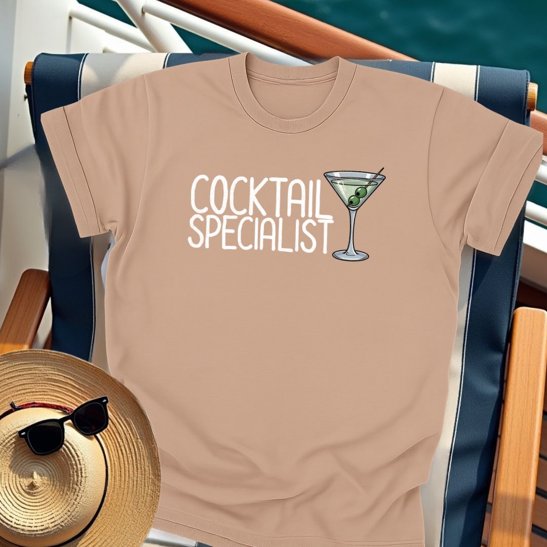 Cocktail Specialist Cruiser Martini T-Shirt