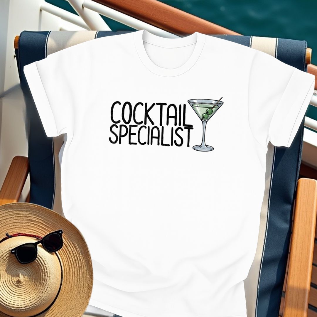 Cocktail Specialist Cruiser Martini T-Shirt
