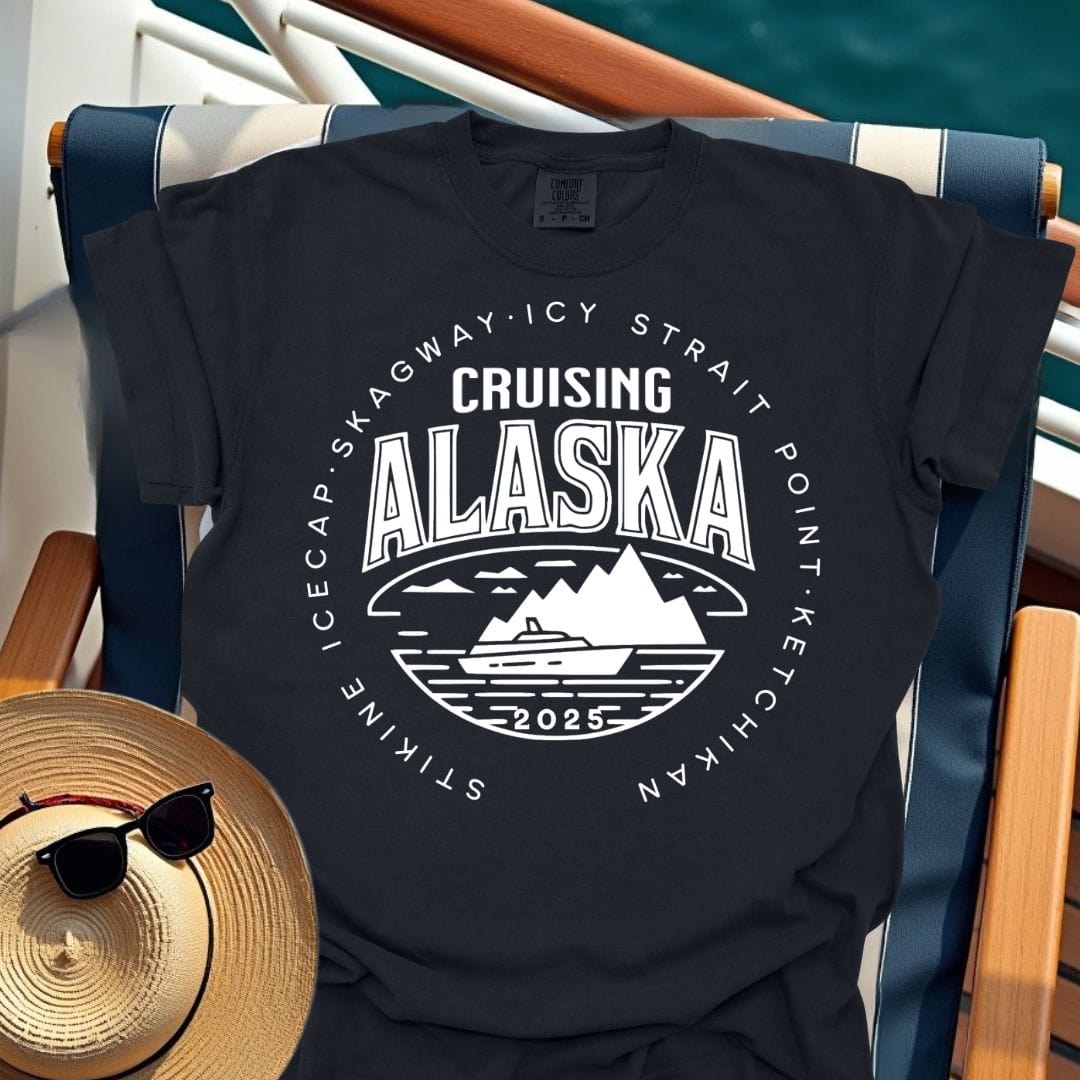 Cruising Alaska 2025 4 Ports (Icy Strait Point) T-Shirt