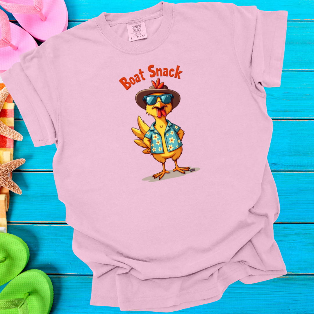 Cruisin' Critters Chicken Boat Snack T-Shirt