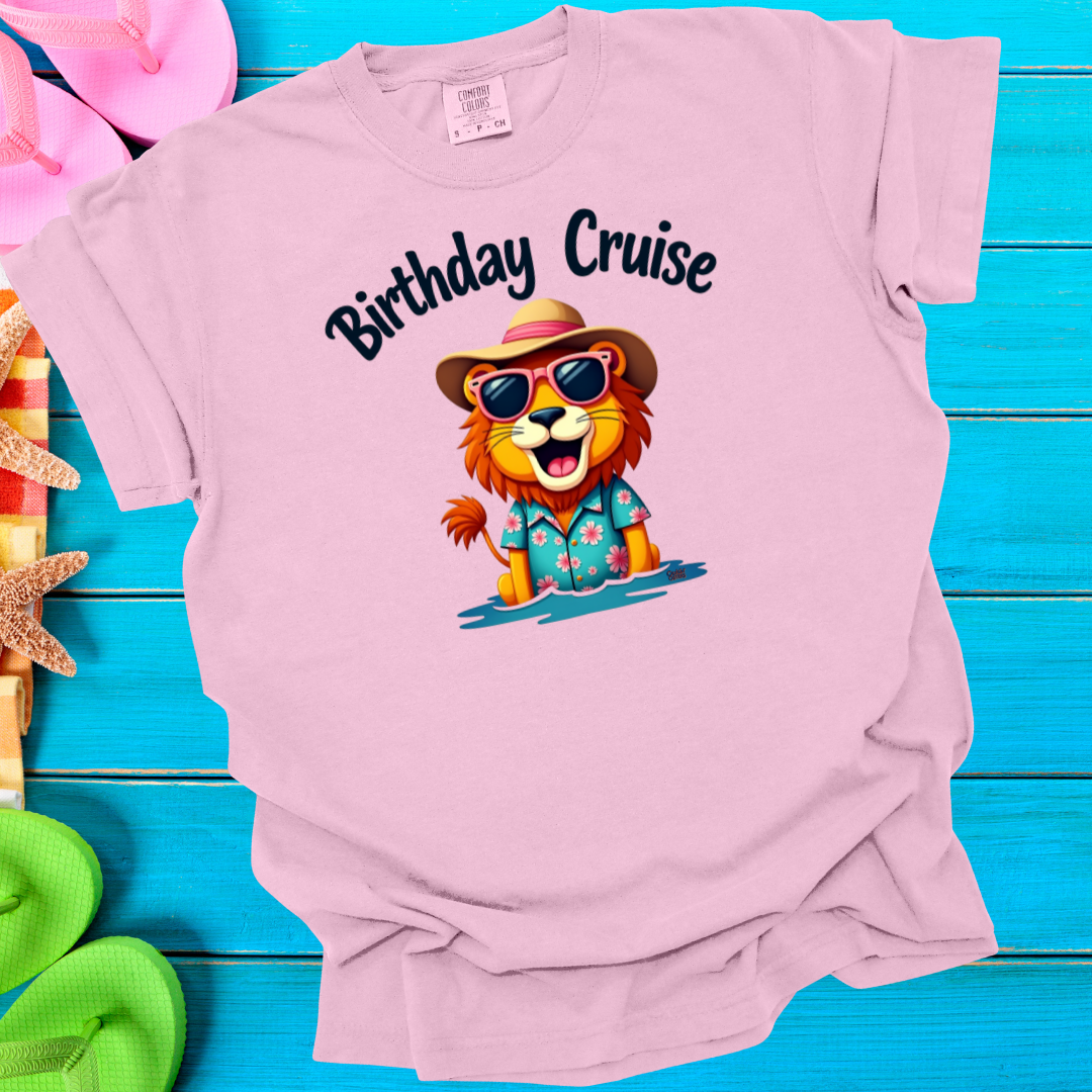 Cruisin' Critters Lion Birthday Cruise T-Shirt