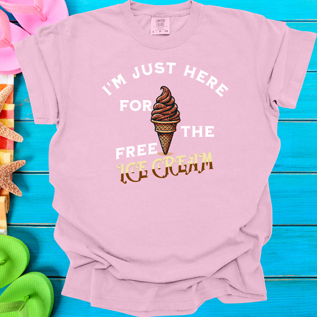 I'm Just Here For The Free Ice Cream (Youth) T-Shirt