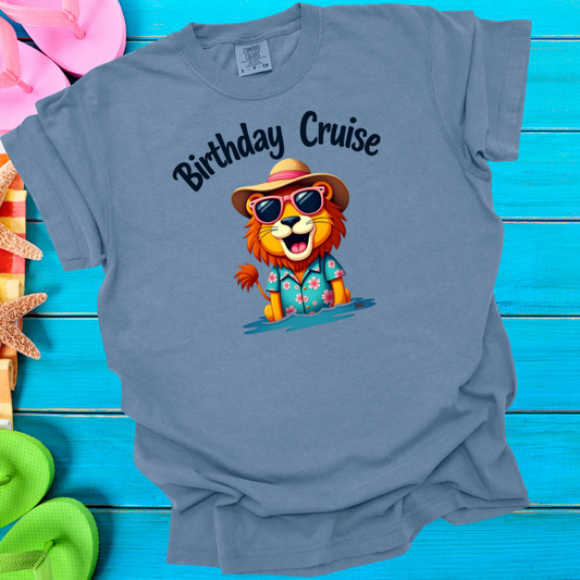 Cruisin' Critters Lion Birthday Cruise T-Shirt