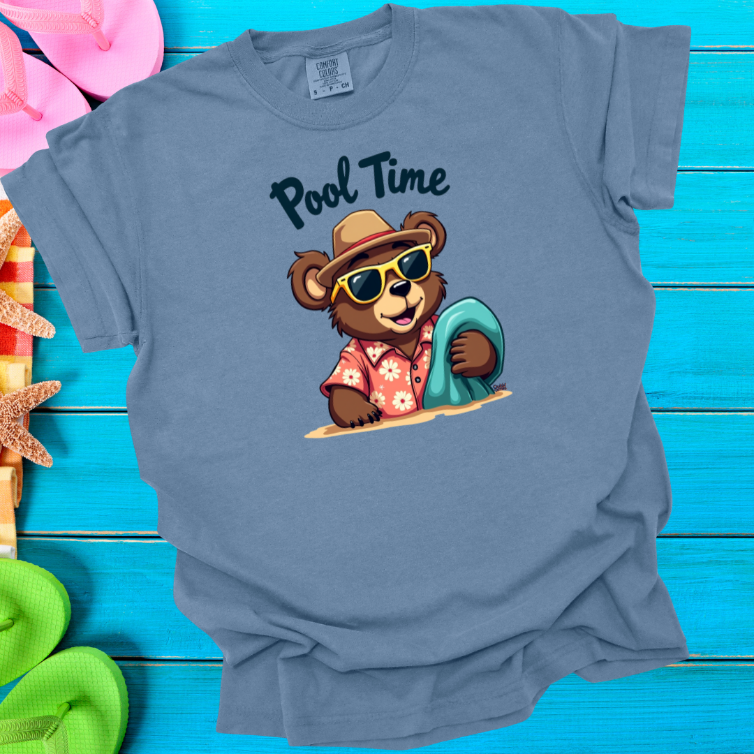 Cruisin' Critters Bear Pool Time T-Shirt