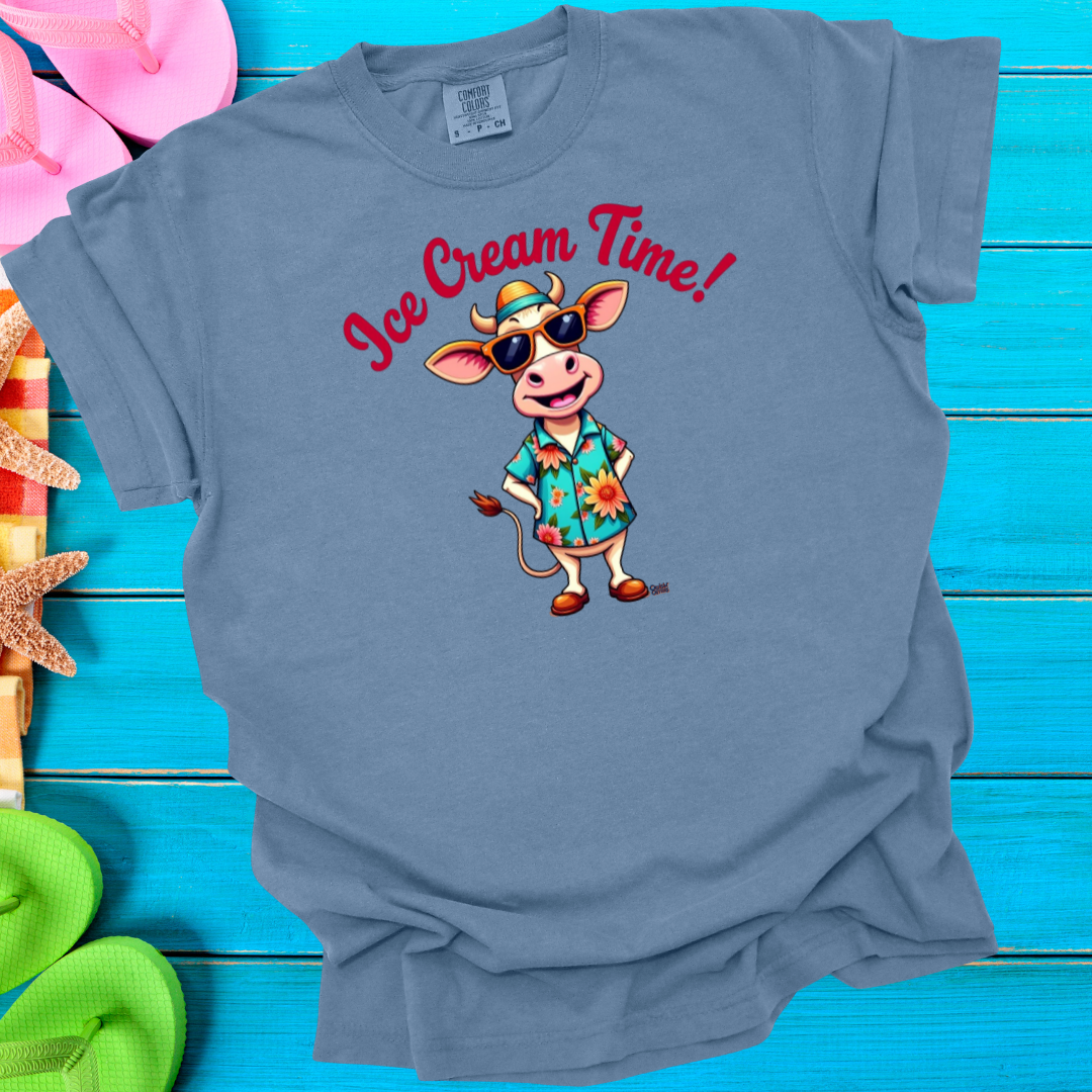 Cruisin' Critters Cow Ice Cream Time T-Shirt