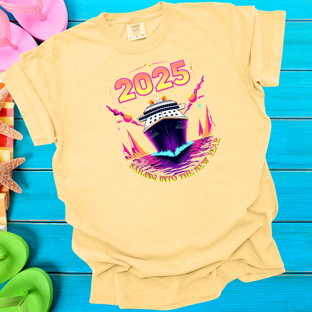 2025 Sailing Into The New Year T-Shirt