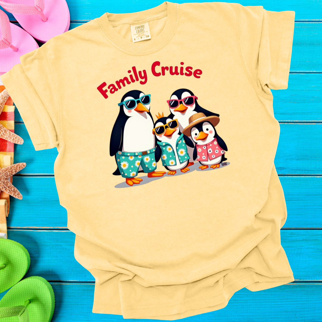 Cruisin' Critters Penguin Family Cruise T-Shirt