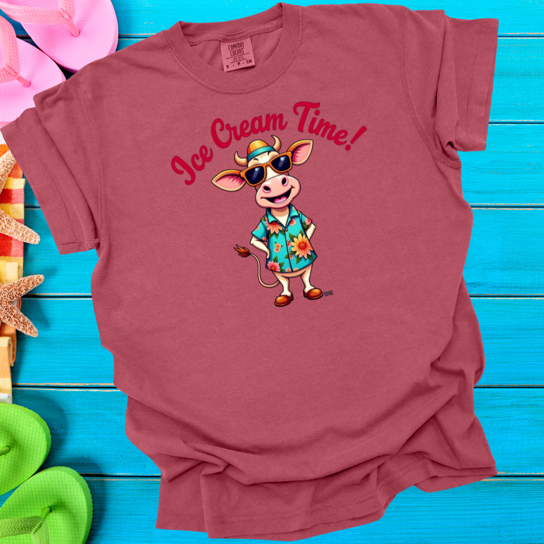 Cruisin' Critters Cow Ice Cream Time T-Shirt