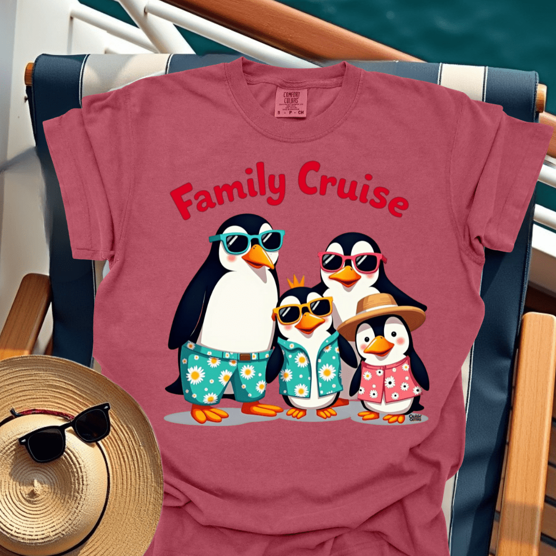 Cruisin' Critters Penguin Family Cruise T-Shirt