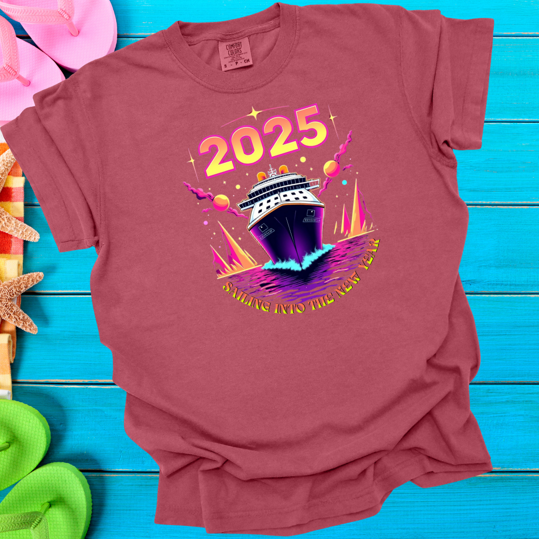 2025 Sailing Into The New Year T-Shirt