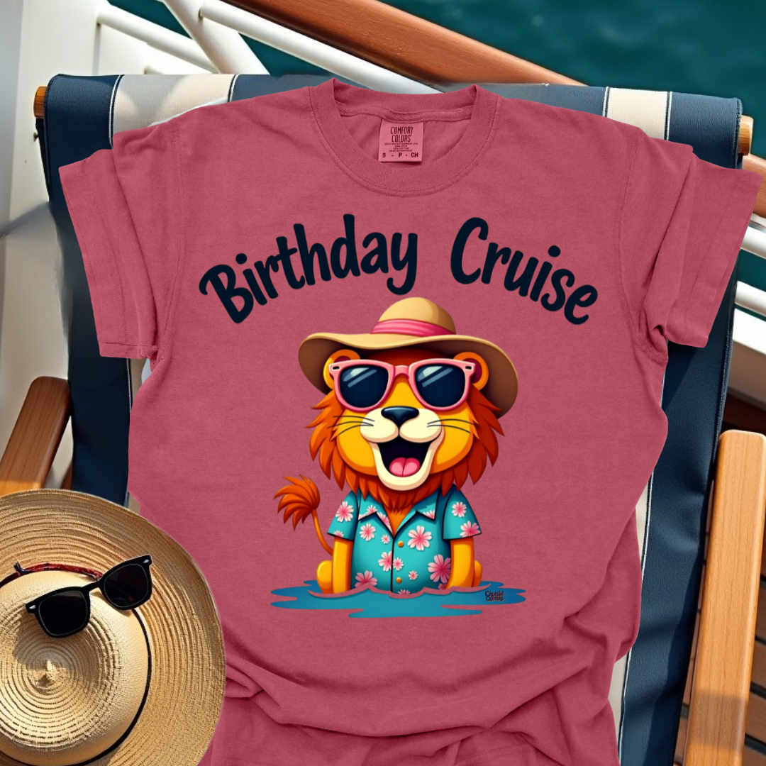 Cruisin' Critters Lion Birthday Cruise T-Shirt