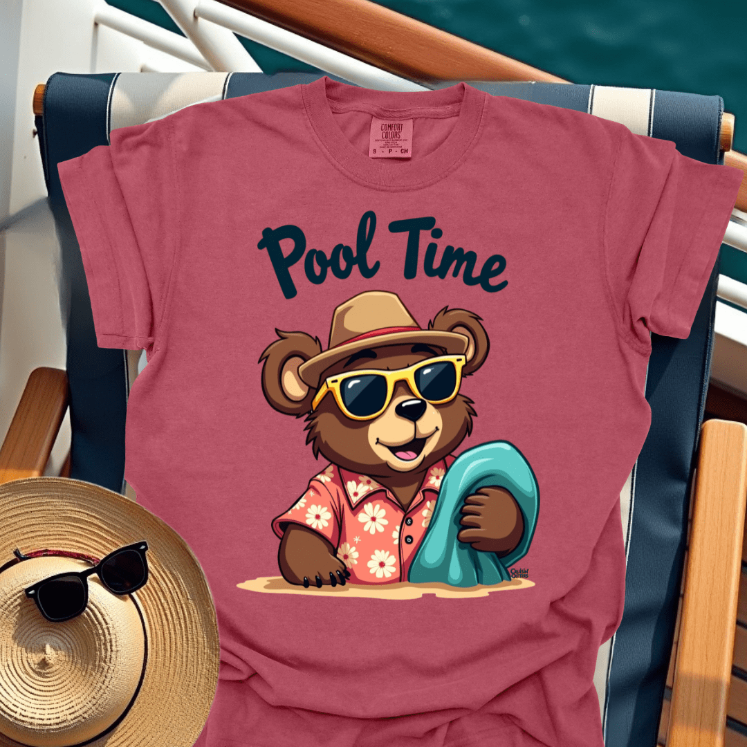 Cruisin' Critters Bear Pool Time T-Shirt