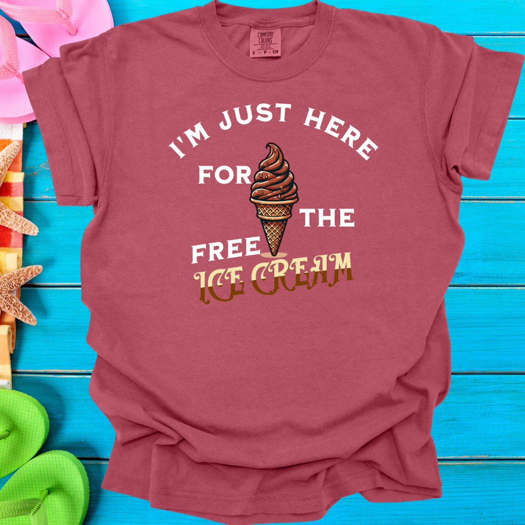 I'm Just Here For The Free Ice Cream (Youth) T-Shirt