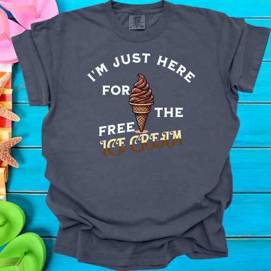 I'm Just Here For The Free Ice Cream (Youth) T-Shirt