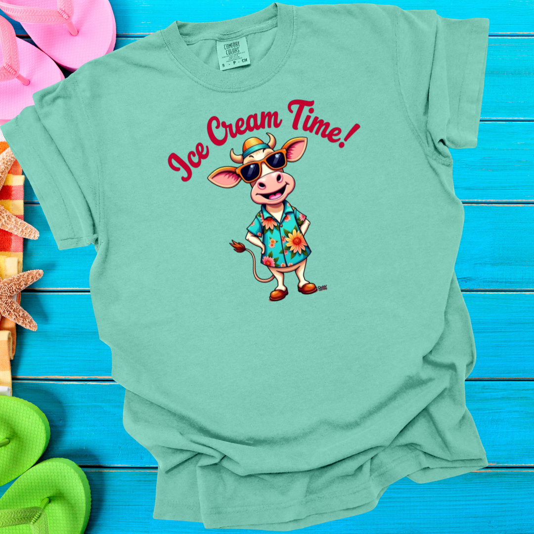 Cruisin' Critters Cow Ice Cream Time T-Shirt