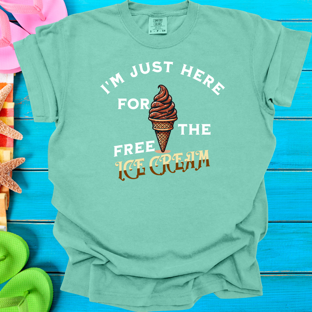 I'm Just Here For The Free Ice Cream (Youth) T-Shirt