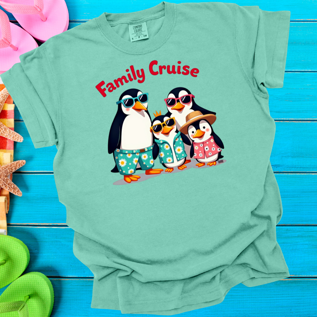 Cruisin' Critters Penguin Family Cruise T-Shirt