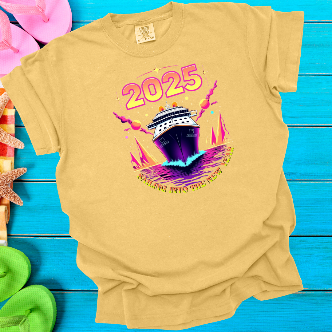 2025 Sailing Into The New Year T-Shirt