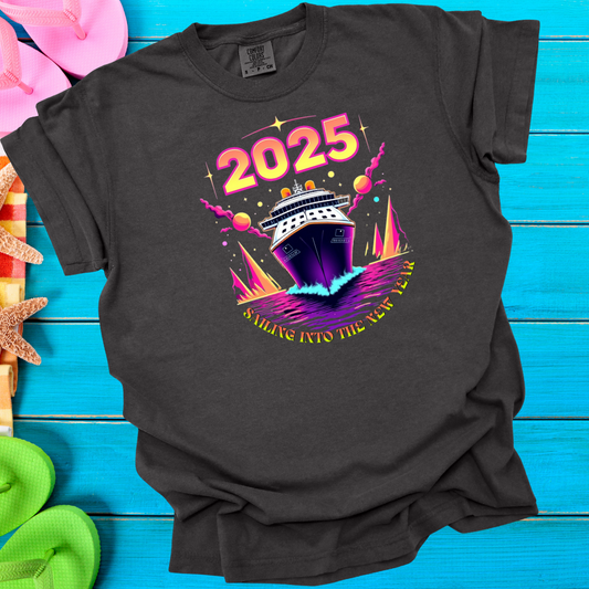 2025 Sailing Into The New Year T-Shirt