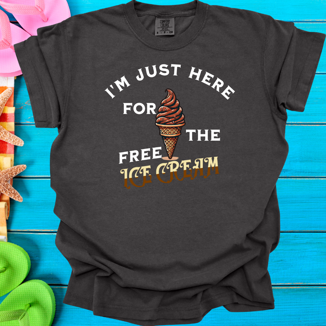 I'm Just Here For The Free Ice Cream (Youth) T-Shirt