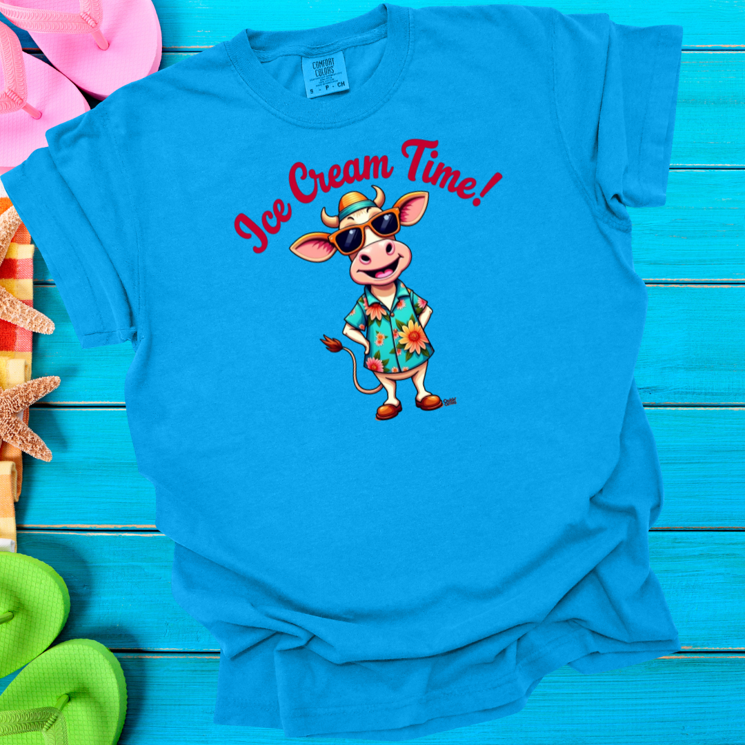 Cruisin' Critters Cow Ice Cream Time T-Shirt