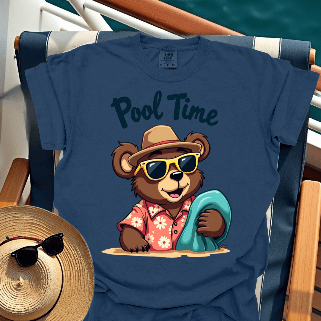 Cruisin' Critters Bear Pool Time T-Shirt
