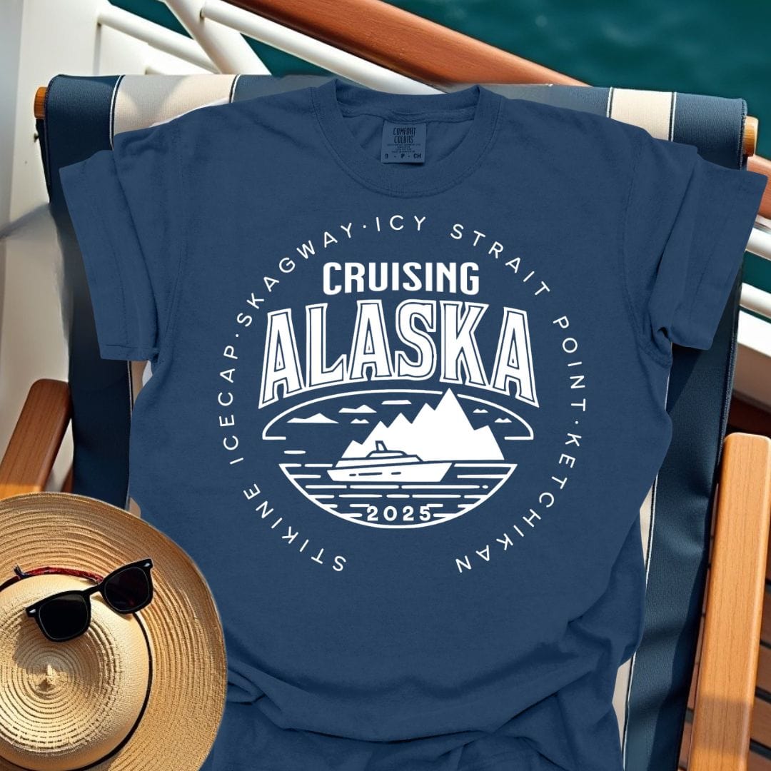 Cruising Alaska 2025 4 Ports (Icy Strait Point) T-Shirt