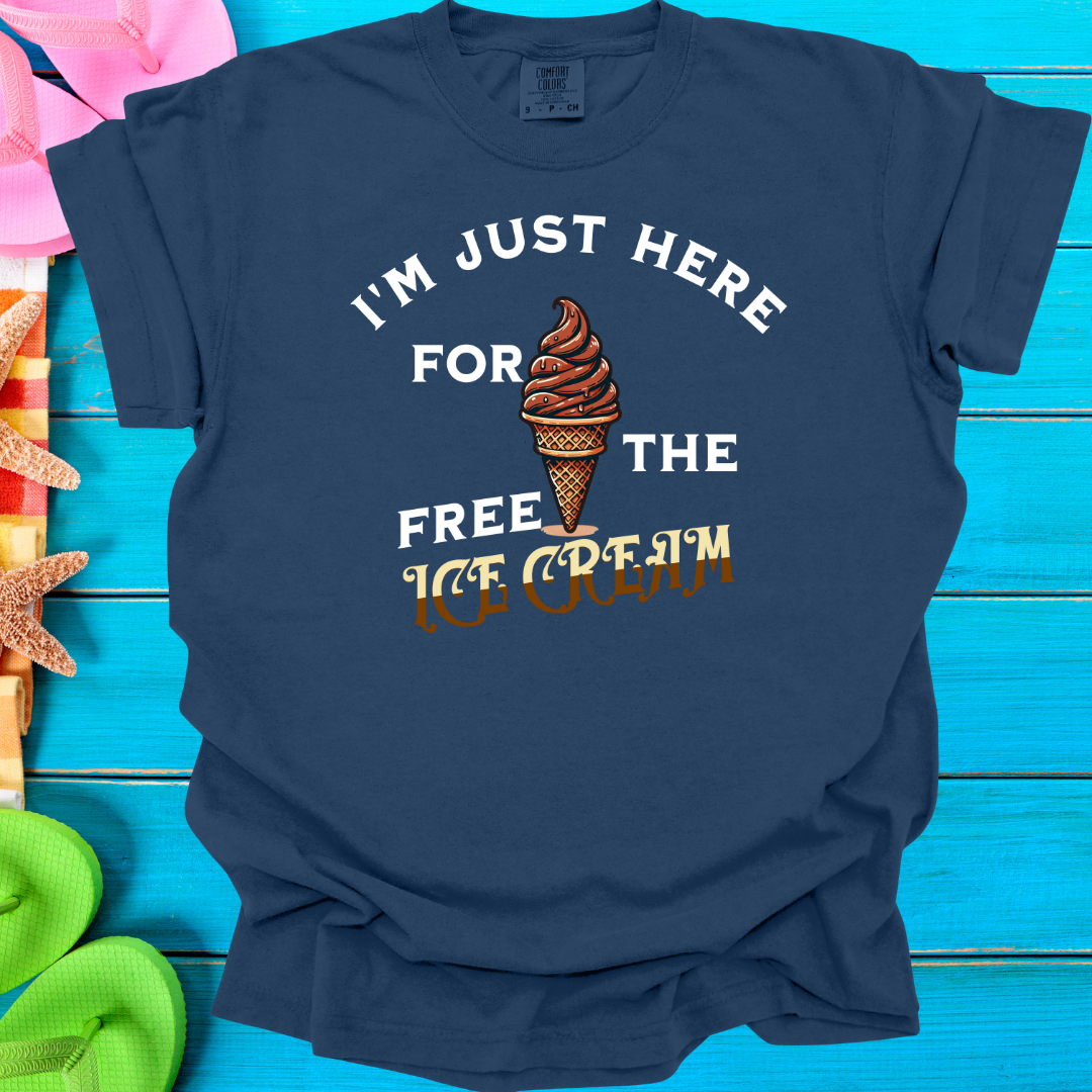 I'm Just Here For The Free Ice Cream (Youth) T-Shirt