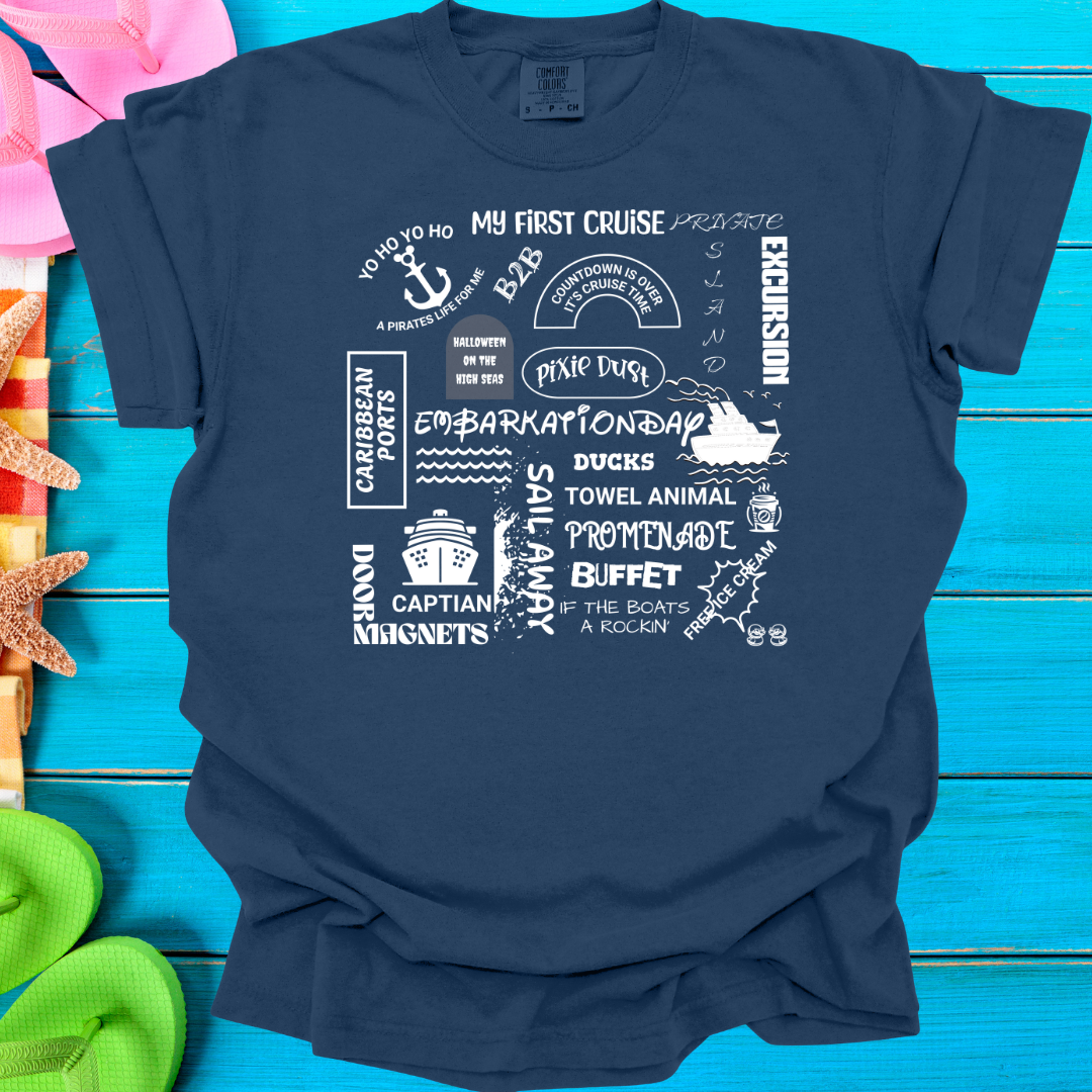 Cruise Word Collage  T-Shirt