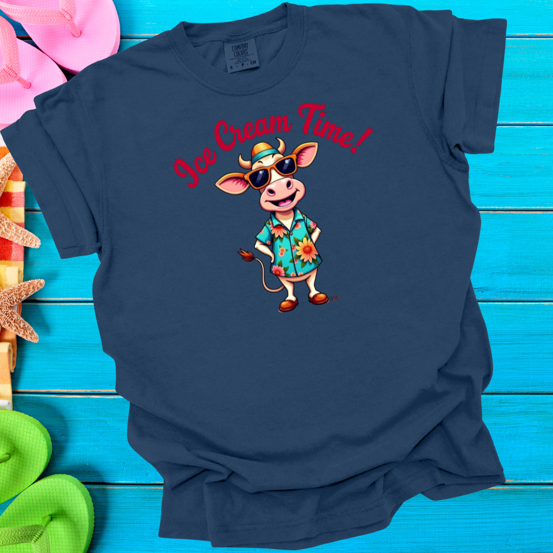 Cruisin' Critters Cow Ice Cream Time T-Shirt