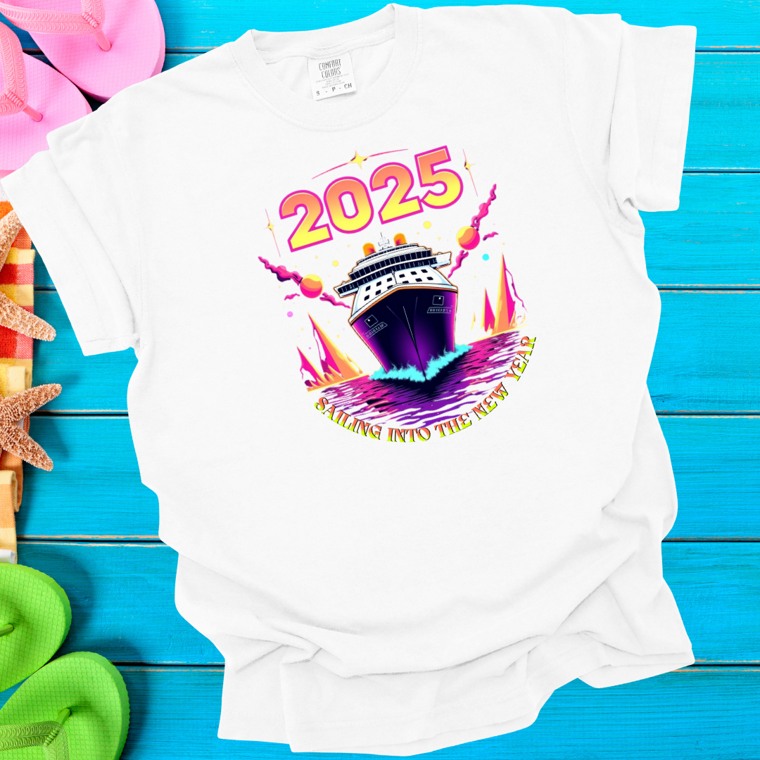 2025 Sailing Into The New Year T-Shirt