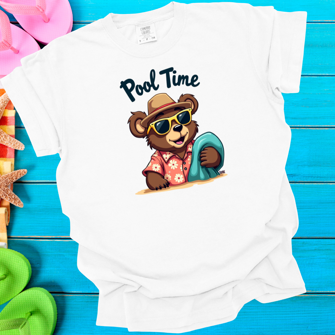 Cruisin' Critters Bear Pool Time T-Shirt