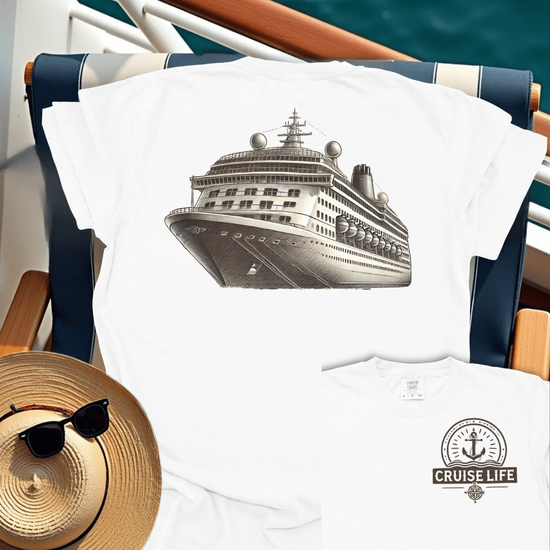 Vintage Ship Cruise Life T-Shirt