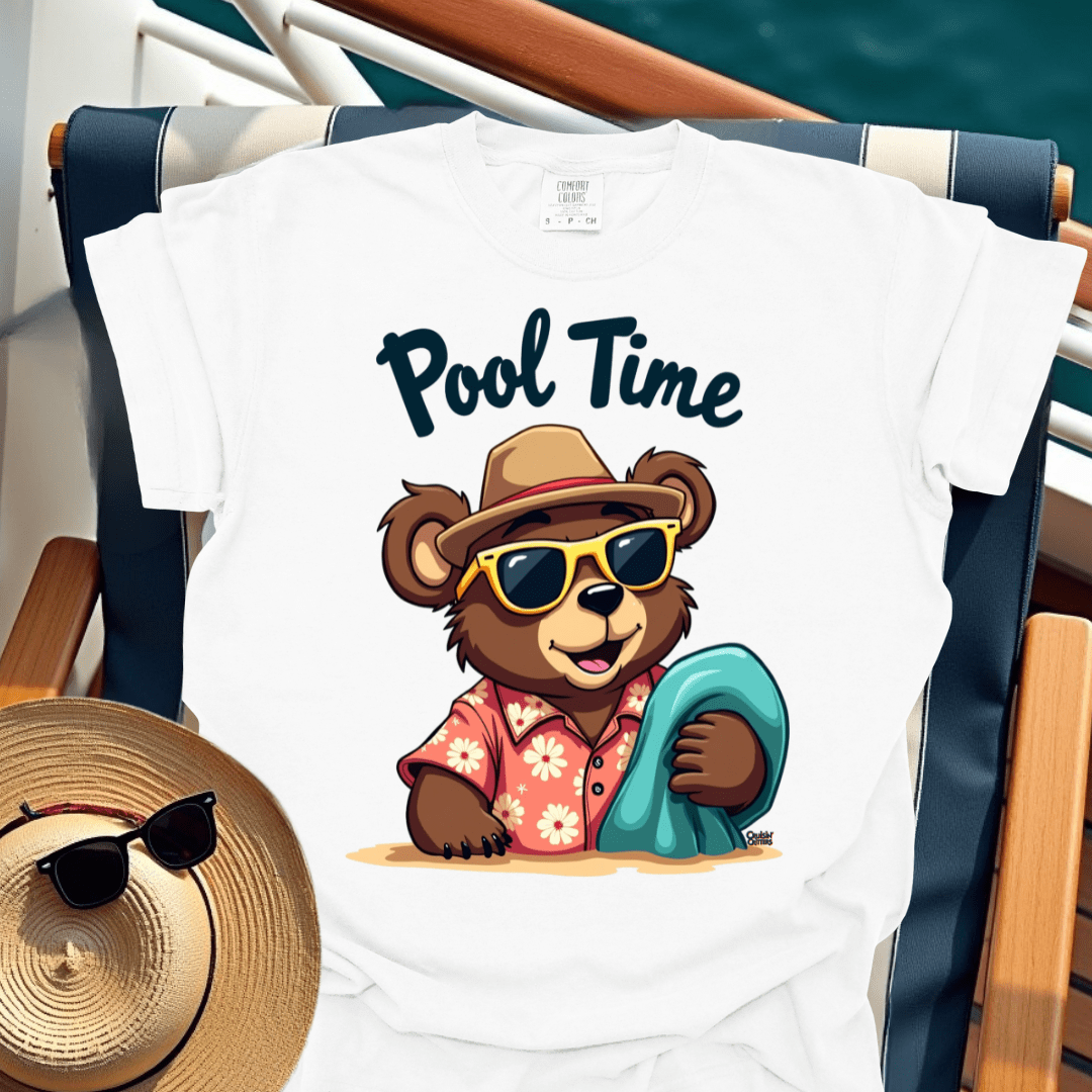 Cruisin' Critters Bear Pool Time T-Shirt