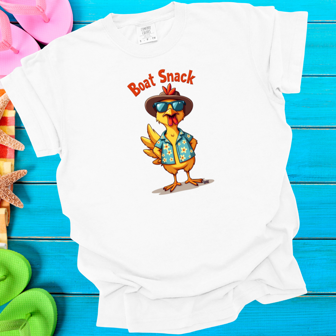 Cruisin' Critters Chicken Boat Snack T-Shirt